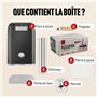 LIVIN' Four à pizza en bois – Thermomètre intégré et pierre à pizza en bois incluse – Machine à pizza en acier inoxydable pour d
