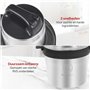 AoraKitchen Hachoir - 5 litres - 2 vitesses - Chopper - 2000 W - Électrique - 4 lames en acier inoxydable