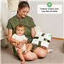 ODOXIA Couverture Etape Bébé en Français | Langes Coton Bébé | Tapis Mois Bebe Garçon Ou Fille, Unisexe | Thème Feuilles | Cadea