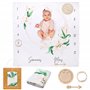 ODOXIA Couverture Etape Bébé en Français | Langes | Tapis Mois Garçon Ou Fille