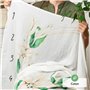 ODOXIA Couverture Etape Bébé en Français | Langes | Tapis Mois Garçon Ou Fille, Unisexe | Thème Feuilles Et Cadres | Cadeau Baby