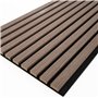 WallArt Aku Acoustic Wall Panel Dark Oak, Aku Wood Panels made with 3-side Natural Wood Veneer and PET Felt