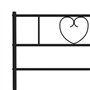 vidaXL Cadre de Lit avec Tête de Lit, Lit de Simple avec Sommier à Lattes, Lit Adulte avec Rangement Chambre, Moderne, Noir 107x