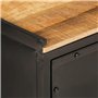 vidaXL Armoire de Salle de Bain, Placard de Toilette avec Compartiment, Meuble de Rangement avec Porte, Moderne, Fer et Bois de 