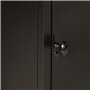 vidaXL Armoire de Salle de Bain, Placard de Toilette avec Compartiment, Meuble de Rangement avec Porte, Moderne, Fer et Bois de 