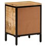 vidaXL Table de Chevet 40x30x52,5 cm Bois de manguier Massif Brut, Armoire de lit, Meuble de Chambre à Coucher, Table de Chevet 