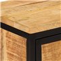 vidaXL Table de Chevet 40x30x52,5 cm Bois de manguier Massif Brut, Armoire de lit, Meuble de Chambre à Coucher, Table de Chevet 