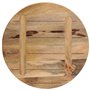 vidaXL Dessus de Table Rond en Bois Massif de Manguier Brut - 40x2,5 cm - Pour Table Basse