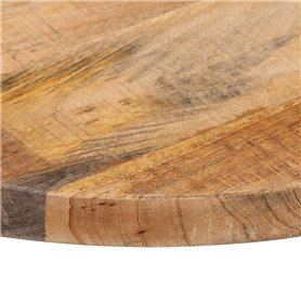 vidaXL Dessus de Table, Dessus de Table de Remplacement, Dessus de Rechange Salle à Manger, Ø 60x3,8 cm Rond Bois Massif de Mang