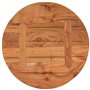 vidaXL Dessus de Table, Plateau de Table, Dessus de Table de Remplacement Salle de Séjour Intérieur, Ø50x2,5 cm Rond Bois Massif