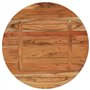 vidaXL Dessus de Table, Plateau de Table, Dessus de Table de Remplacement Salle de Séjour Intérieur, Ø70x3,8 cm Rond Bois Massif