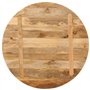 vidaXL Dessus de Table, Dessus de Table de Remplacement, Dessus de Rechange Salle à Manger, Ø 70x2,5 cm Rond Bois de Manguier Ma