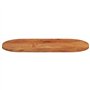 vidaXL Dessus de Table, Plateau de Table, Dessus de Table de Remplacement Salle de Séjour Intérieur, 80x40x2,5 cm Ovale Bois Mas