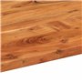 vidaXL Dessus de Table, Plateau de Table, Dessus de Table de Remplacement Salle de Séjour Intérieur, 90x40x2,5 cm Ovale Bois Mas