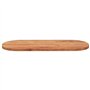 vidaXL Dessus de Table, Plateau de Table, Dessus de Table de Remplacement Salle de Séjour Intérieur, 100x40x3,8 cm Ovale Bois Ma