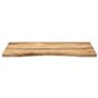 vidaXL Dessus de Bureau avec Courbe 80x60x2,5 cm manguier Massif Brut