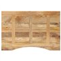 vidaXL Dessus de Bureau avec Courbe 80x60x2,5 cm manguier Massif Brut