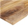 vidaXL Dessus de Bureau avec Courbe 80x60x2,5 cm manguier Massif Brut