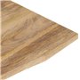 vidaXL Dessus de Bureau avec Courbe 80x60x2,5 cm manguier Massif Brut
