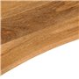 vidaXL Dessus de Bureau avec Courbe 80x50x2,5 cm manguier Massif Brut