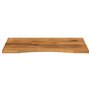 vidaXL Dessus de Bureau avec Courbe 80x60x2,5 cm manguier Massif Brut