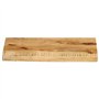 vidaXL Dessus de Table 40x20x2,5 cm Bord Vivant Bois Massif manguier, Dessus de Table en Bois, Dessus de Table d'appoint, Dessus