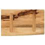 vidaXL Dessus de Table 40x20x2,5 cm Bord Vivant Bois Massif manguier, Dessus de Table en Bois, Dessus de Table d'appoint, Dessus