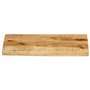 vidaXL Dessus de Table 60x30x2,5 cm Bord Vivant Bois Massif manguier, Dessus de Table en Bois, Dessus de Table d'appoint, Dessus