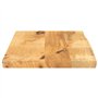 vidaXL Dessus de Table 60x30x2,5 cm Bord Vivant Bois Massif manguier, Dessus de Table en Bois, Dessus de Table d'appoint, Dessus