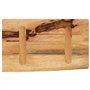 vidaXL Dessus de Table 60x30x2,5 cm Bord Vivant Bois Massif manguier, Dessus de Table en Bois, Dessus de Table d'appoint, Dessus