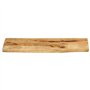 vidaXL Dessus de Table 80x30x2,5 cm Bord Vivant Bois Massif manguier, Dessus de Table en Bois, Dessus de Table d'appoint, Dessus