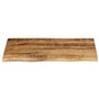 vidaXL Dessus de Table 70x60x2,5 cm Bord Vivant Bois Massif manguier, Dessus de Table en Bois, Dessus de Table d'appoint, Dessus