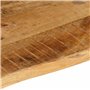 vidaXL Dessus de Table 80x60x2,5 cm Bord Vivant Bois Massif manguier, Dessus de Table en Bois, Dessus de Table d'appoint, Dessus