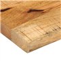 vidaXL Dessus de Table 80x20x3,8 cm Bord Vivant Bois Massif manguier, Dessus de Table en Bois, Dessus de Table d'appoint, Dessus
