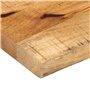 vidaXL Dessus de Table 100x20x3,8 cm Bord Vivant Bois Massif manguier, Dessus de Table en Bois, Dessus de Table d'appoint, Dessu