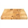 vidaXL Dessus de Table 50x30x3,8 cm Bord Vivant Bois Massif manguier, Dessus de Table en Bois, Dessus de Table d'appoint, Dessus