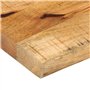 vidaXL Dessus de Table 50x30x3,8 cm Bord Vivant Bois Massif manguier, Dessus de Table en Bois, Dessus de Table d'appoint, Dessus