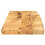 vidaXL Dessus de Table 70x30x3,8 cm Bord Vivant Bois Massif manguier, Dessus de Table en Bois, Dessus de Table d'appoint, Dessus