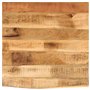 vidaXL Dessus de Table 40x40x3,8 cm Bord Vivant Bois Massif manguier, Dessus de Table en Bois, Dessus de Table d'appoint, Dessus
