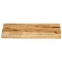 vidaXL Dessus de Table 50x40x3,8 cm Bord Vivant Bois Massif manguier, Dessus de Table en Bois, Dessus de Table d'appoint, Dessus