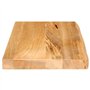 vidaXL Dessus de Table à Bord Vivant 40x20x2,5 cm Bois Massif manguier