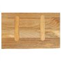 vidaXL Dessus de Table à Bord Vivant 50x20x2,5 cm Bois Massif manguier