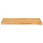 vidaXL Dessus de Table à Bord Vivant 70x20x2,5 cm Bois Massif manguier