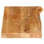 vidaXL Dessus de Table à Bord Vivant 70x20x2,5 cm Bois Massif manguier