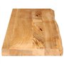 vidaXL Dessus de Table à Bord Vivant 100x20x2,5cm Bois Massif manguier
