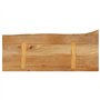 vidaXL Dessus de Table à Bord Vivant 70x30x2,5 cm Bois Massif manguier