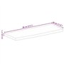 vidaXL Dessus de Table à Bord Vivant 80x30x2,5 cm Bois Massif manguier