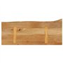 vidaXL Dessus de Table à Bord Vivant 80x30x2,5 cm Bois Massif manguier