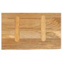 vidaXL Dessus de Table à Bord Vivant 50x40x2,5 cm Bois Massif manguier, Dessus de Table en Bois, Dessus de Table d'appoint, Dess