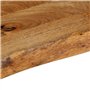 vidaXL Dessus de Table à Bord Vivant 70x40x2,5 cm Bois Massif manguier, Dessus de Table en Bois, Dessus de Table d'appoint, Dess